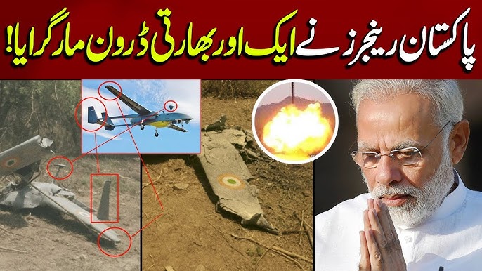 Security forces shoot down three more Indian drones near Lahore’s Walton, Burki road
